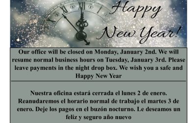 New Year’s  Hours